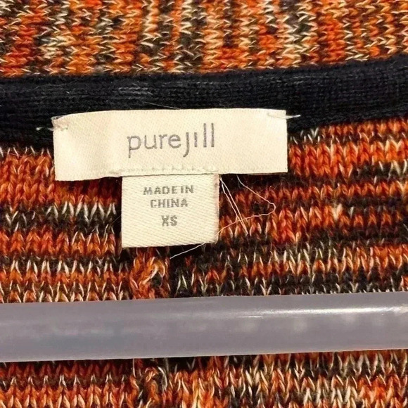 Pure Jill Women’s V-Neck Sweater Size XS Pullover Knit Blouse Cotton/ Polyester - Picture 4 of 5